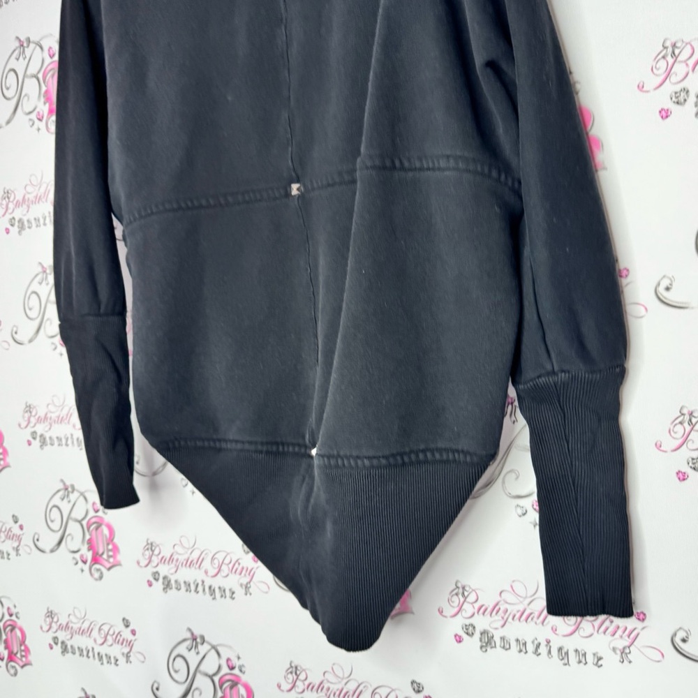 Wilfred aritzia cardigan black studded open waterfall comfy lounge Diderot - Picture 3 of 6